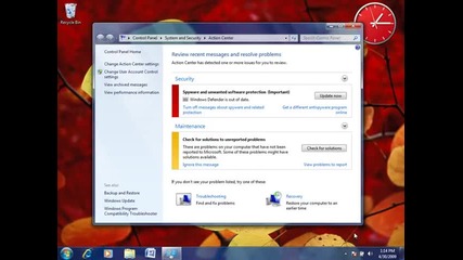 Action Center Windows 7 