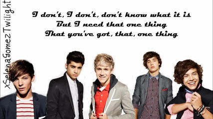 One Direction - One Thing (lyrics)