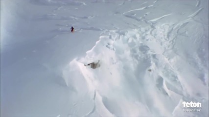 Скиор предизвиква гигантска лавина.впечатляващо видео !