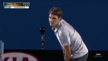 Roger Federer vs Jo-wilfried Tsonga Australian Open 2013 Quarterfinal