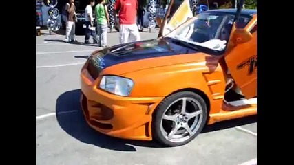 tunning show chile hyundai accent turbo y puertas lambo 