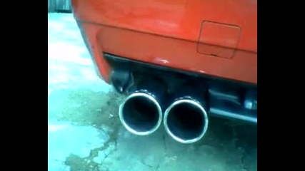 Bmw E36 325i Remus Sport exhaust sound 