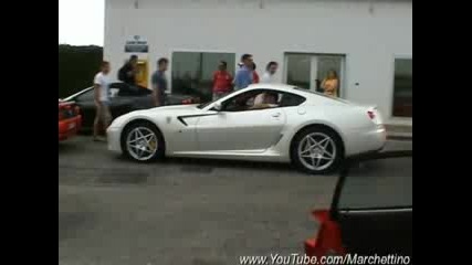 Ferrari Rev Battle Sound - F430 Vs 599 Gtb