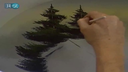 S19 Радостта на живописта с Bob Ross E07 Covered Bridge Oval ღобучение в рисуване, живописღ