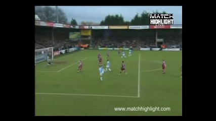 Scunthorpe 2 - 4 Manchester City Fa Cup Мартин Петров гол 
