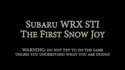 Subaru Impreza Wrx . Snow fun !