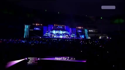 Ze:a - Heart For 2 @ Incheon Korean Music Wave 2011 (15.08.11)