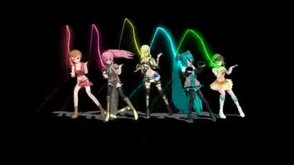 mmd - meiko luka lily miku gumi - bad apple