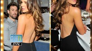 Kate Beckinsale Wows in Black Plunging Pantsuit