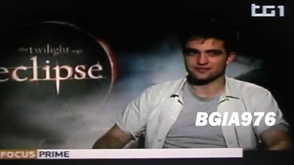 Robert Pattinson on Italian Tv 