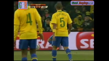 Brazil 2:0 Kotdivuar Goal L.fabiano World Cup 2010 / Бразилия 2:0 Котд ивоар Световното 2010 