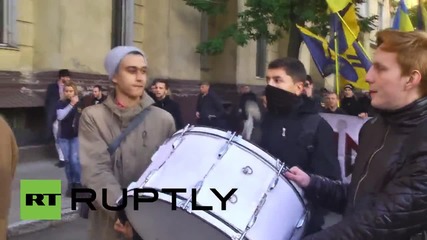 Ukraine: Nationalists march through Odessa on 'Defender of Ukraine Day'
