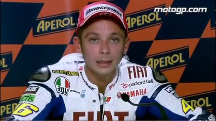 Valentino Rossi interview after the Misano Gp 