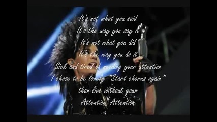 Youtube- Tokio Hotel - Attention full song + in time lyrics!