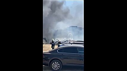 Пожар на паркинг в Свети Влас