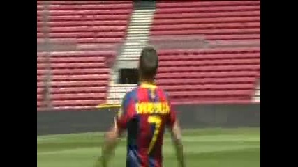 This is david villa in barcelona
