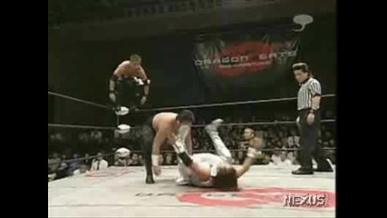 Yoshino,  Doi & Fujii vs. Saito,  Mori & Dragon Kid - Dragon Gate 09.07.2005