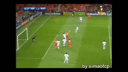 Евро 2008 Холандия - Румъния 1:0 Huntelaar