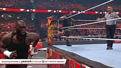 Omos bulldozes through Bobby Lashley: Hell in a Cell 2022 (WWE Network Exclusive)