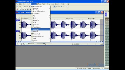 Урок 26 - Sound Forge Pro 10 - Промяна на скоростта