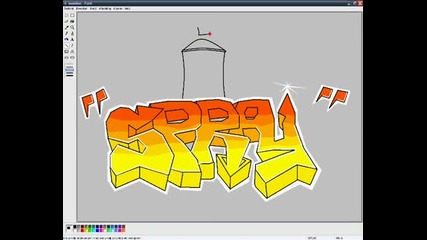 Graffiti in Ms Paint - Spray 