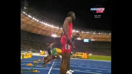 световен рекорд 100 метра Юсеин Болт 