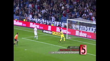 Топ 10 гола на Карим Бензема в Реал