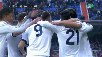 Реал Мадрид одържа над Реал Сосиедат и победи с 4-3 ( 06.1.2013г.)