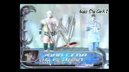 Wwe Smackdown 2003 John Cena Rapping On Kurt Angle A - Train And Chris Benoit