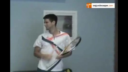 Funny Novak Djokovic imitira 