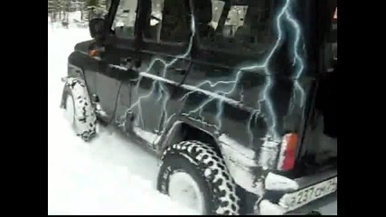 Uaz vs Suzuki jimny (snow) 