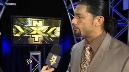 Roman Reigns interview - Nxt 12/12/12