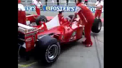 Ferrari F1 Car Startup And Light Revving