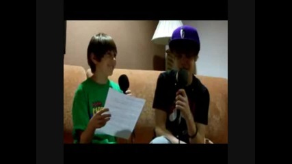 Dj Роби прави интервю на Джъстин 29.07.2010
