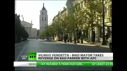 Кмета на Вилнюс срещу неправилно паркираните автомобили