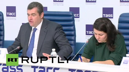Russia: Duma's Slutsky hails French delegation's "historic" visit to Crimea