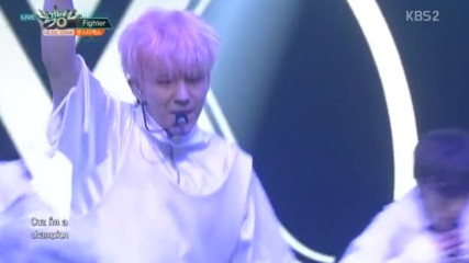 287.1007-7 Monsta X - Be Quiet & Fighter, Music Bank E856 (071016)