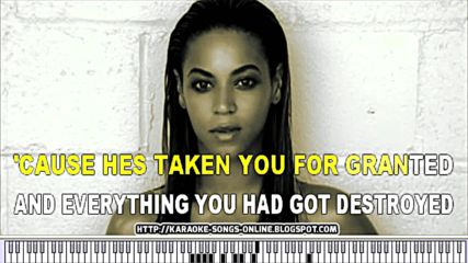 "if I Were A Boy" Beyoncé Free Karaoke songs online with lyrics on the screen