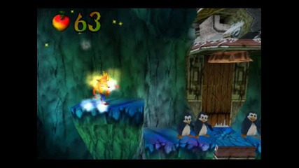 Crash Bandicoot 2 - Level 07 Air Crash - Secret Area & Level 02 Snow Go - Red Gem 