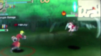 Naruto Shippuuden Ultimate Ninja Impact Team 7 vs Naruto(sage) ft. Saske (psp)