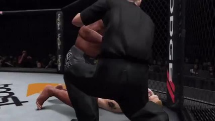 Lesnar vs Overeem Fight Simulation