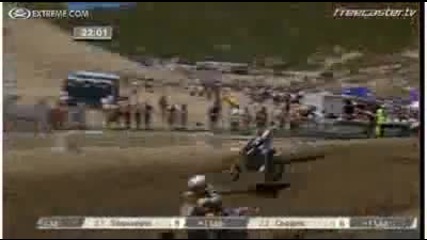 Mike Alessi takes Ben townley out at Usgp glen helen 2010 