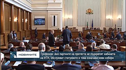 Трифонов: Ако партиите на протеста не подкрепят кабинета на ИТН, обслужват статуквото