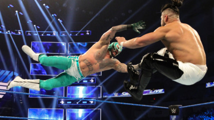 Rey Mysterio vs. Andrade - 2-out-of-3 Falls Match: SmackDown LIVE, Jan. 22, 2019