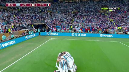 Анхел Ди Мария удвои преднината на Аржентина срещу Франция
