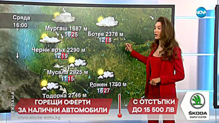 Прогноза за времето (02.07.2019 - централна емисия)