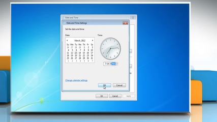 Windows® 7: How to change date and time