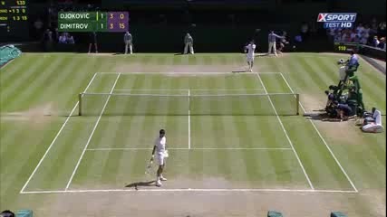 Novak Djokovic vs Grigor Dimitrov / 2014 Wimbledon 1/2 final