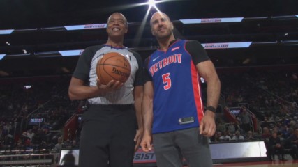 Cesaro at the Detroit Pistons game