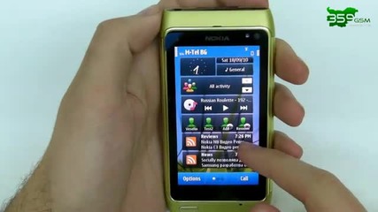Nokia N8 Видео Ревю Адресна книга и Widgets